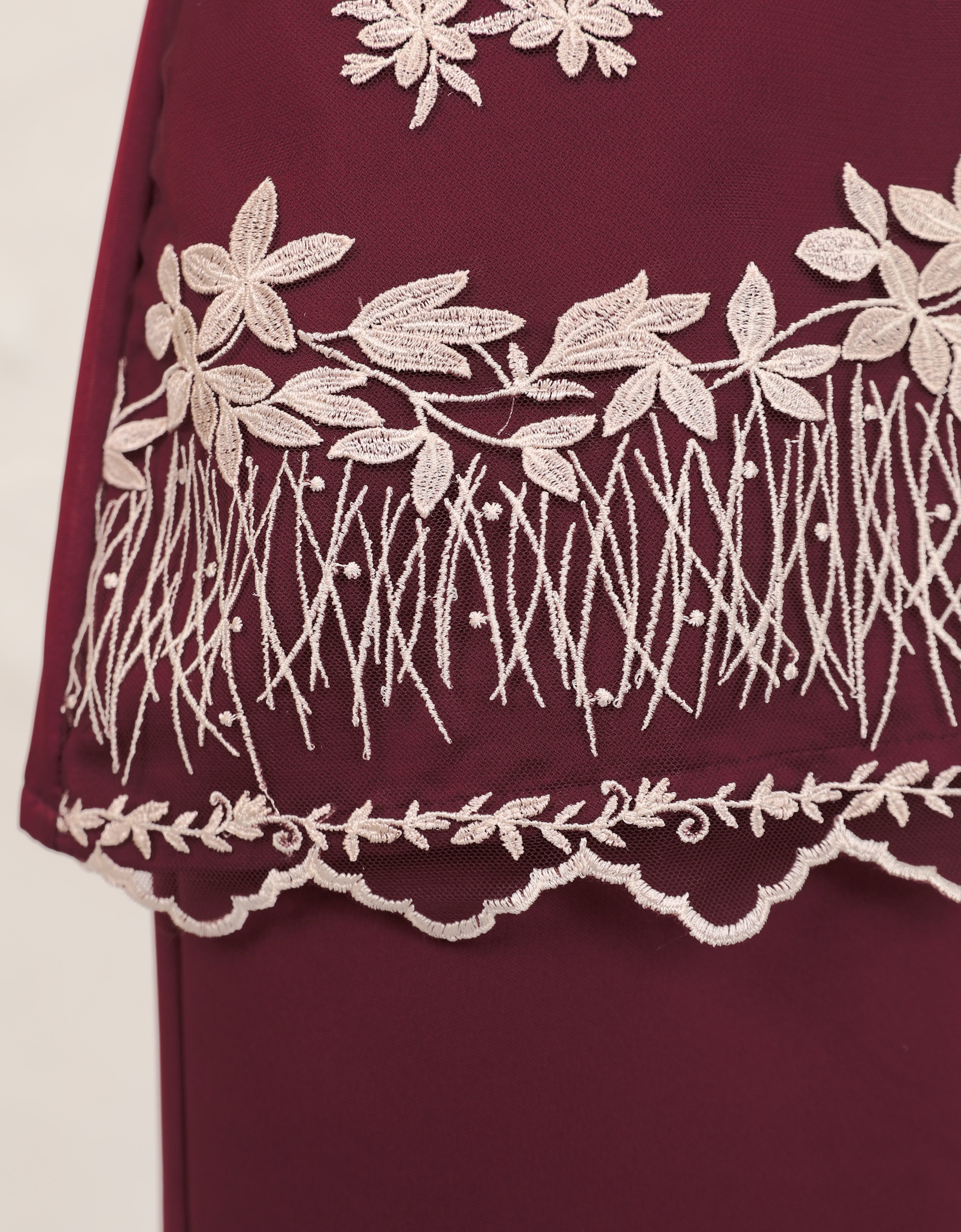 BAJU KURUNG KEDAH ANUHA (BURGUNDY)