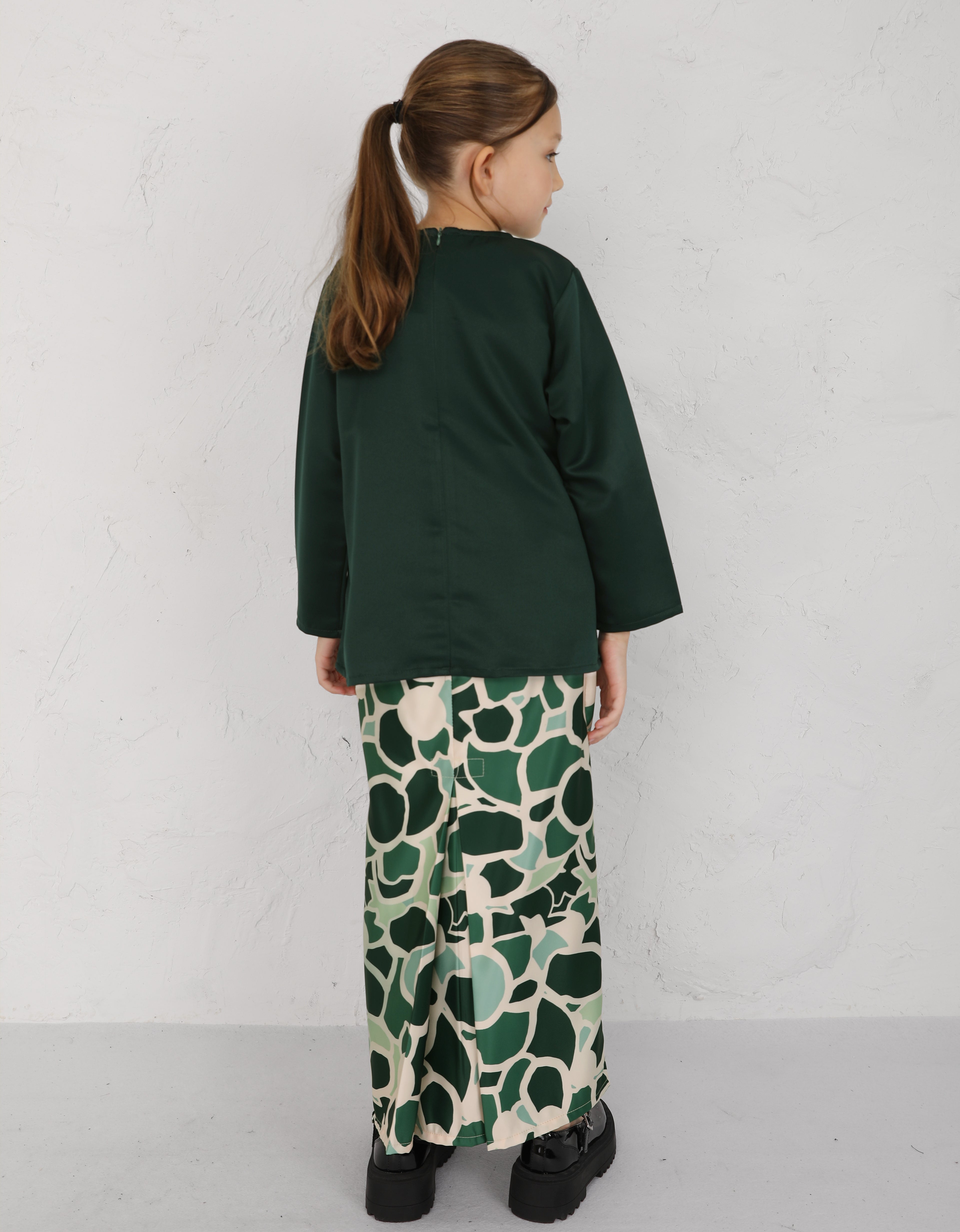 KIDS BAJU KURUNG KEDAH SAMARA (EMERALD GREEN)