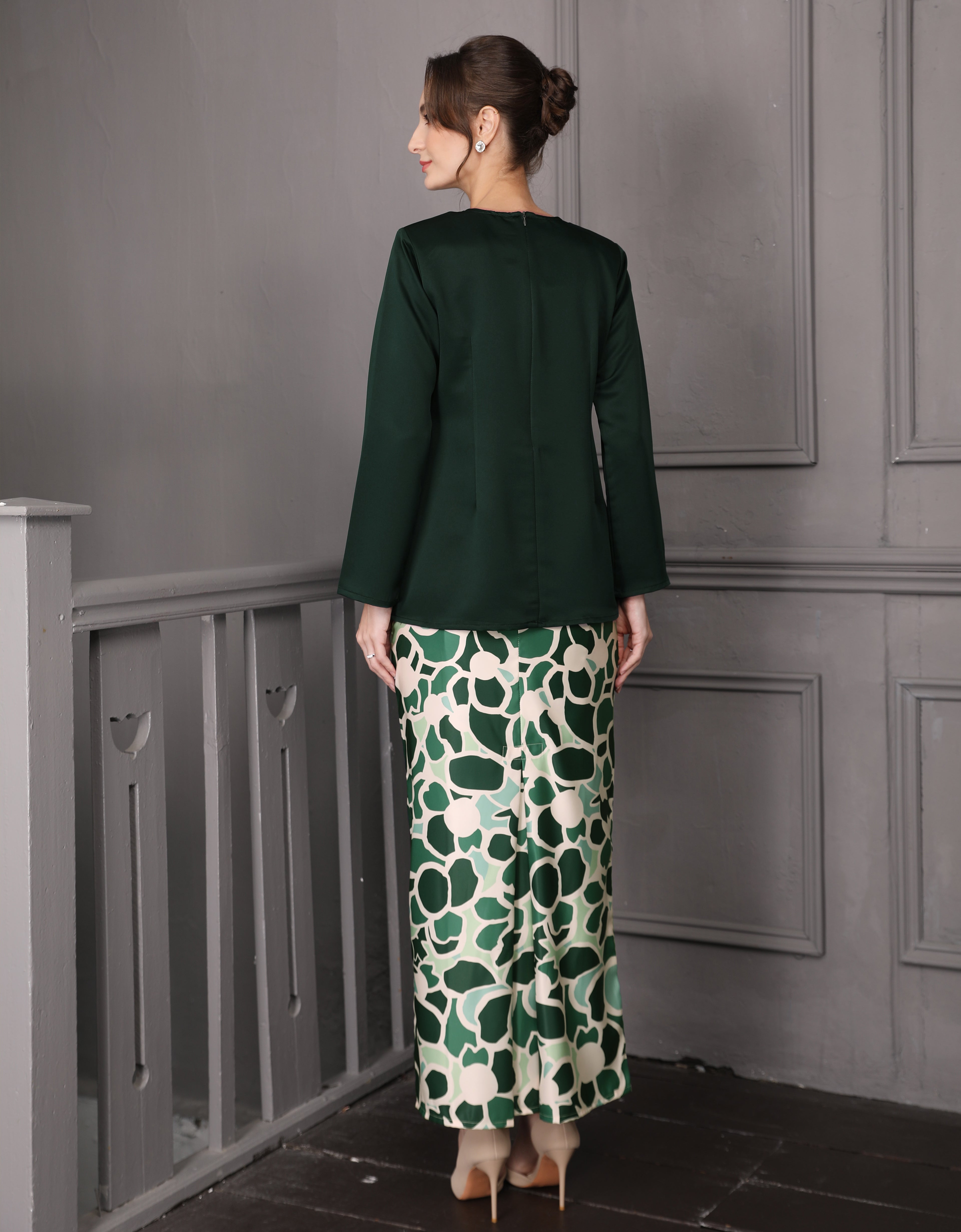 BAJU KURUNG KEDAH SAMARA (EMERALD GREEN)