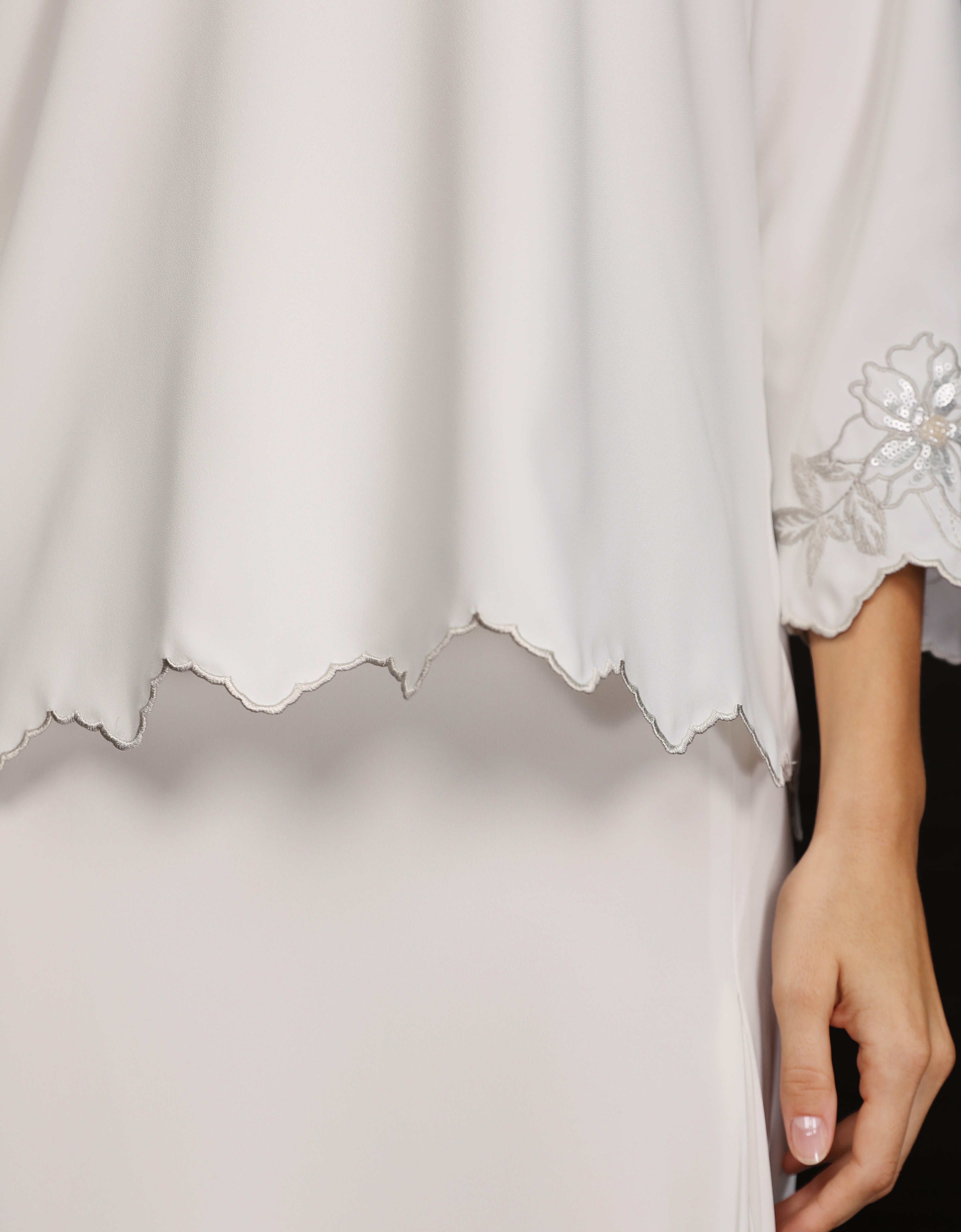 BAJU KURUNG KEDAH CHALINA (OFF WHITE)