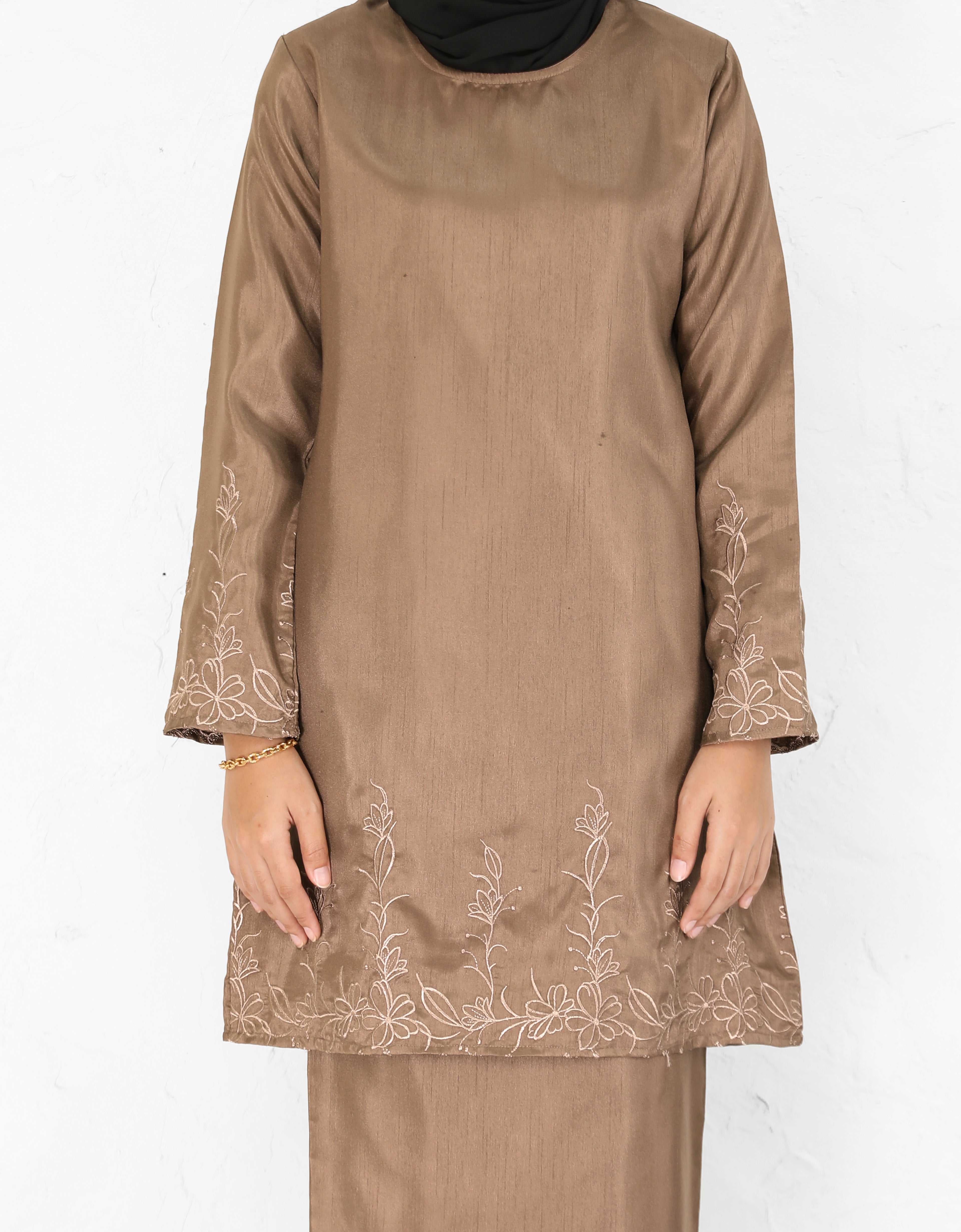 BAJU KURUNG PAHANG MODEN FIANNA (MOCHA)