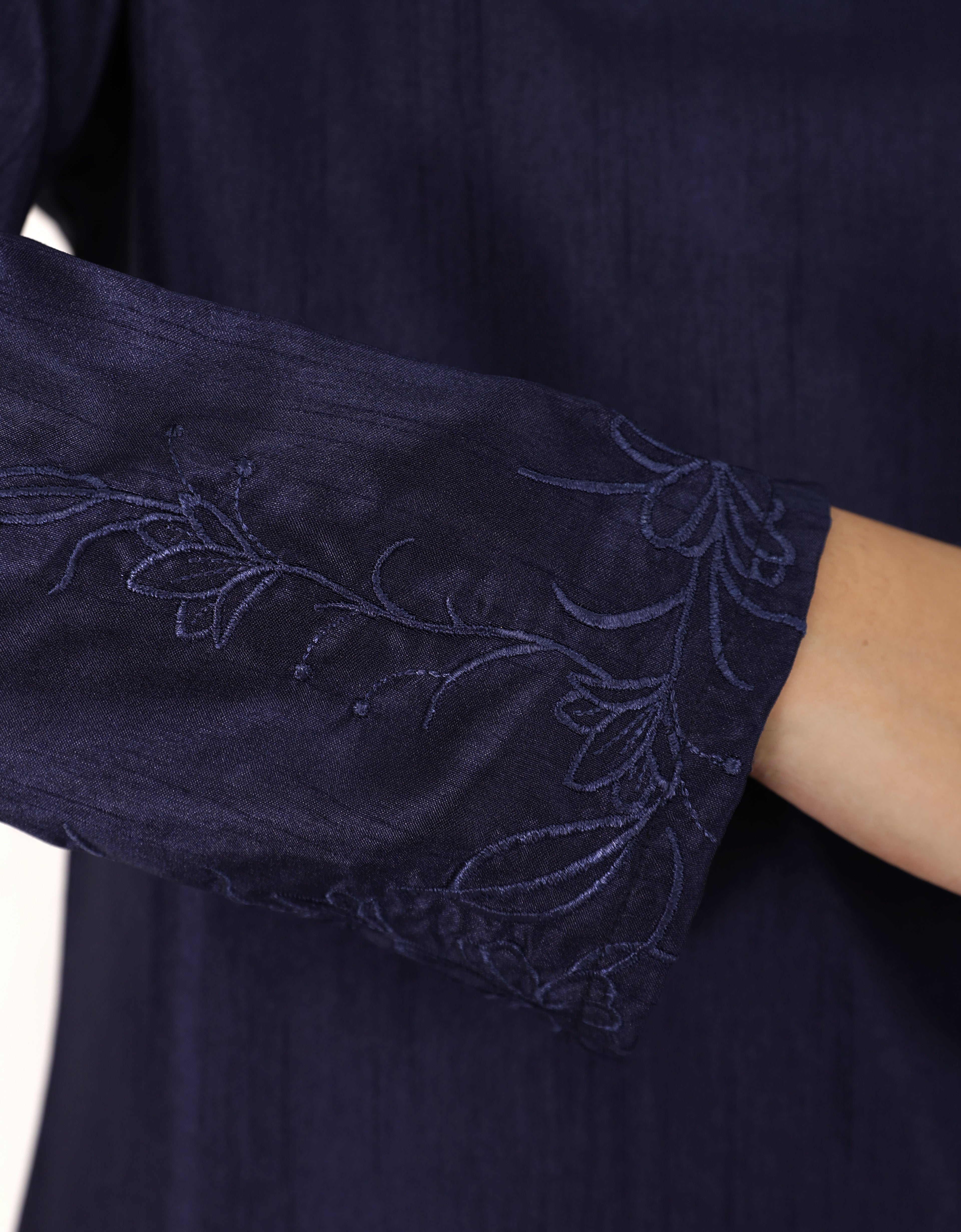 BAJU KURUNG PAHANG MODEN FIANNA (NAVY BLUE)