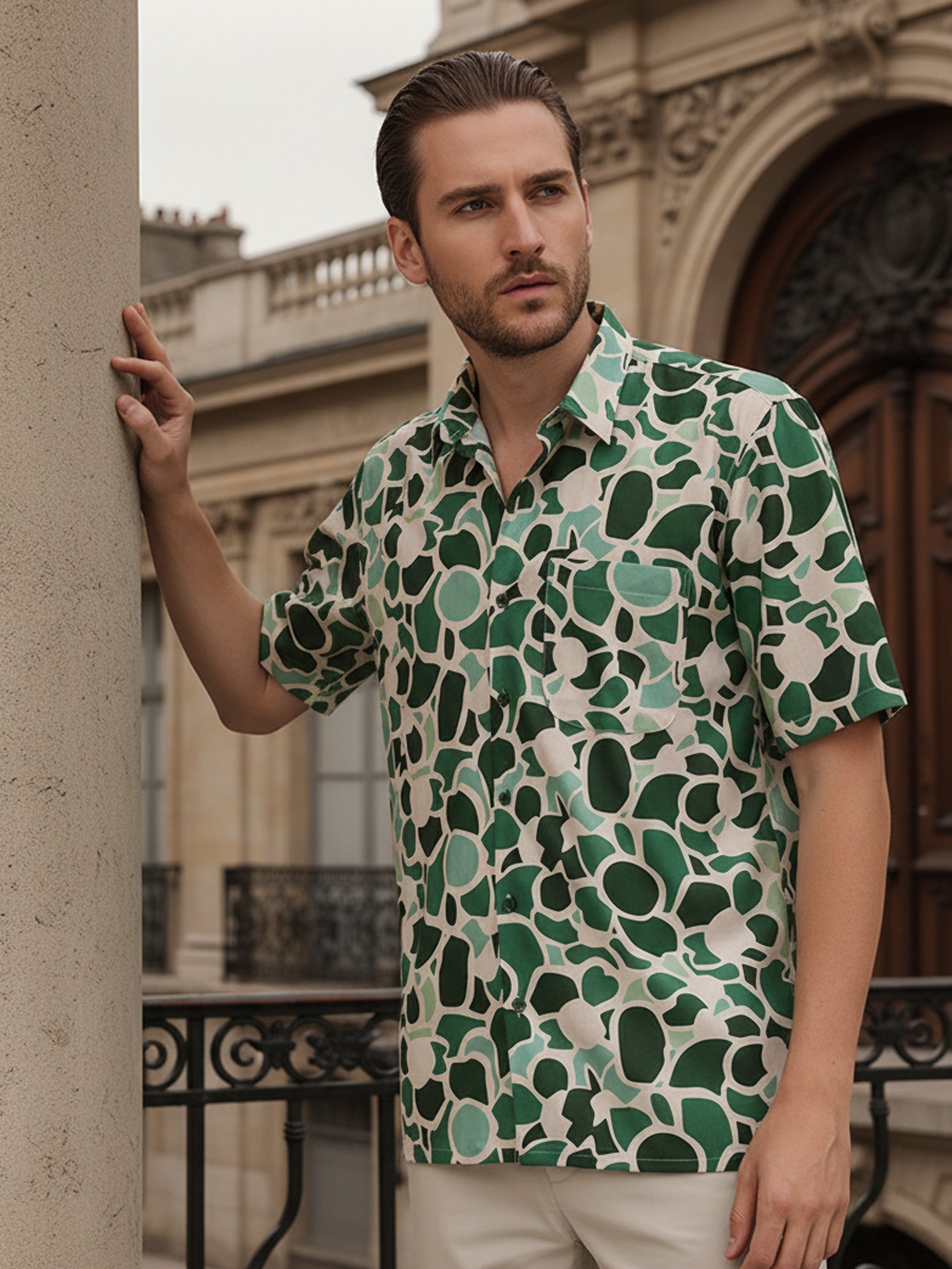 JUSTIN SHIRT (EMERALD GREEN)