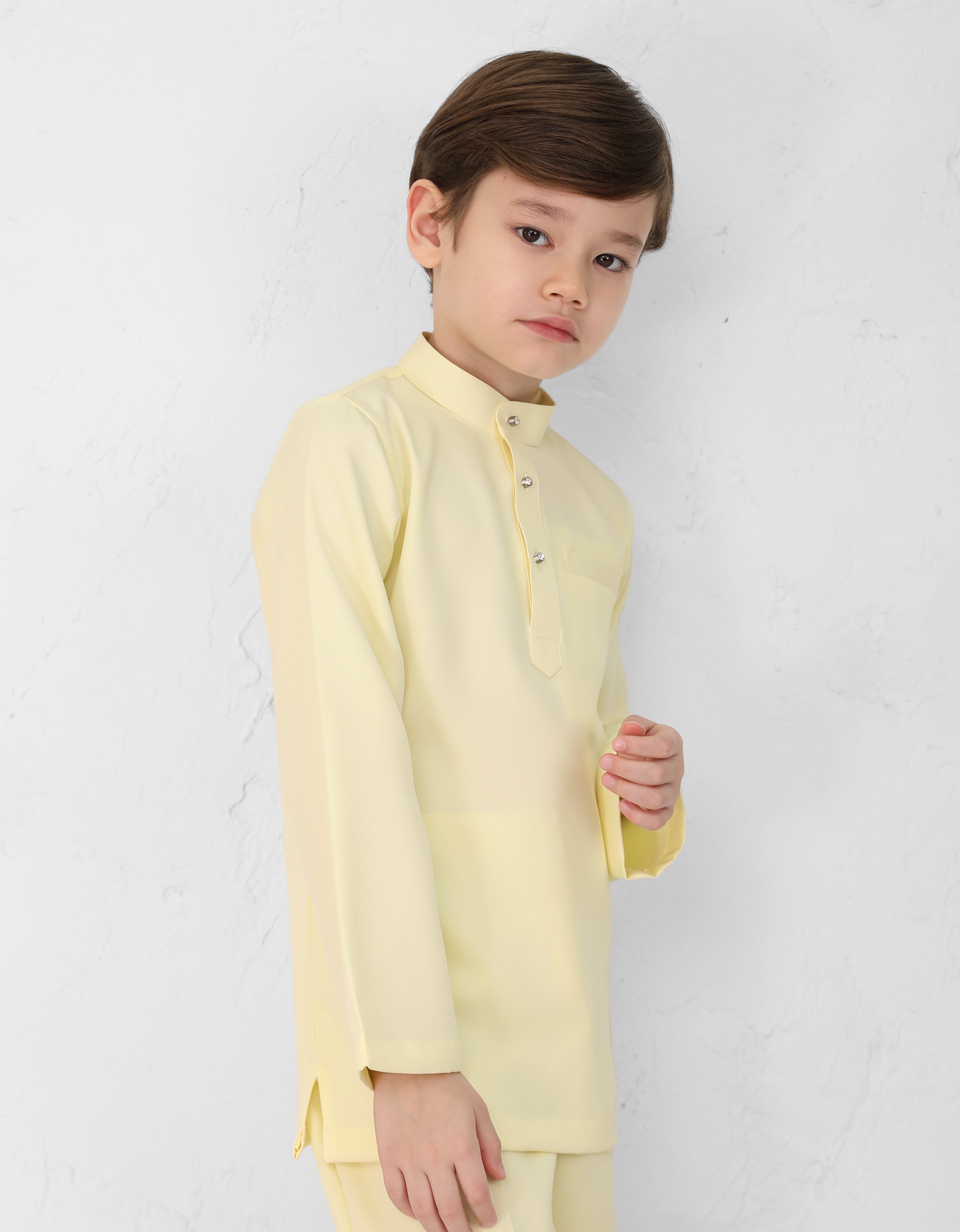 KIDS BAJU MELAYU AQSAD S/FIT (SWEET YELLOW)
