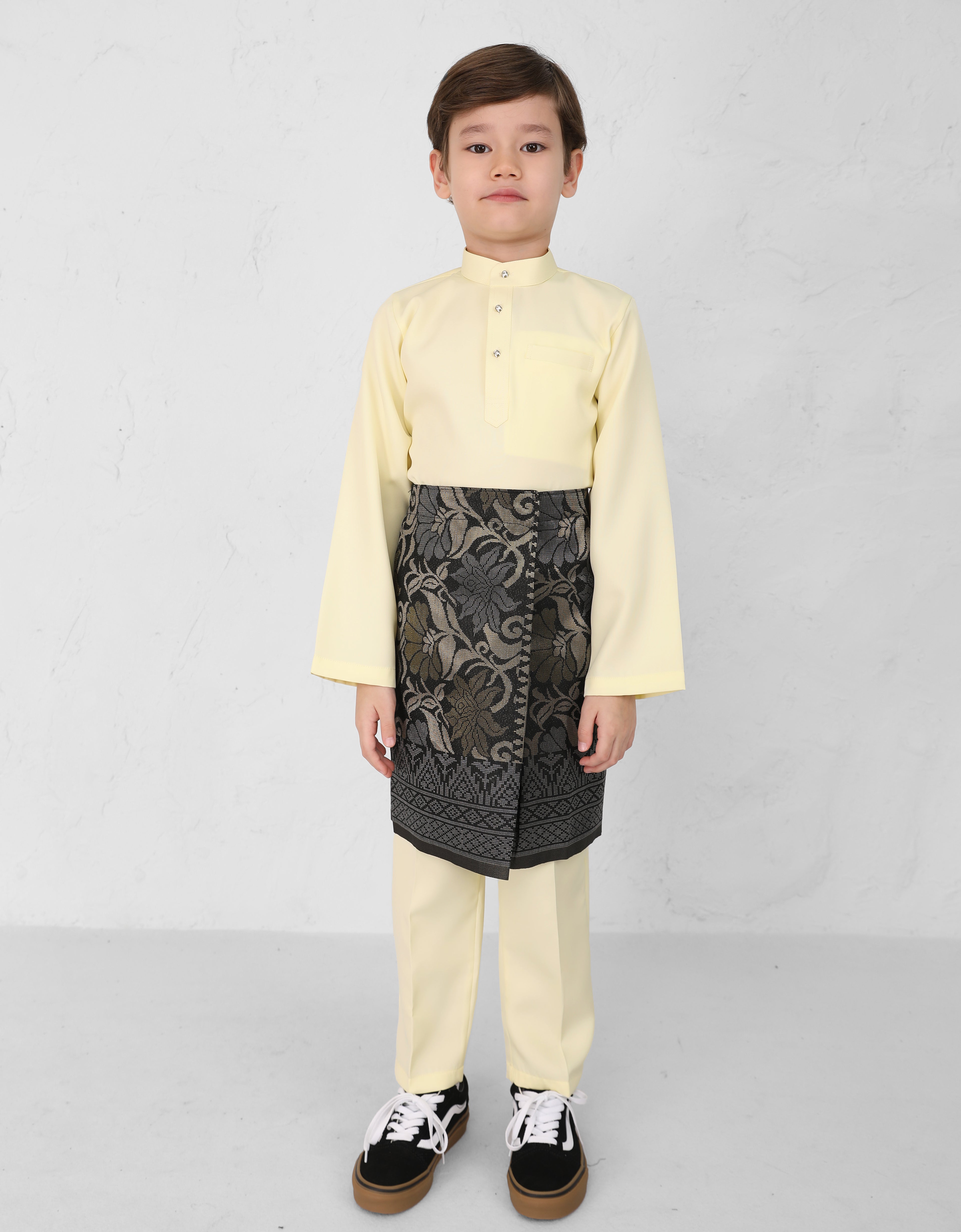 KIDS BAJU MELAYU AQSAD S/FIT (SWEET YELLOW)