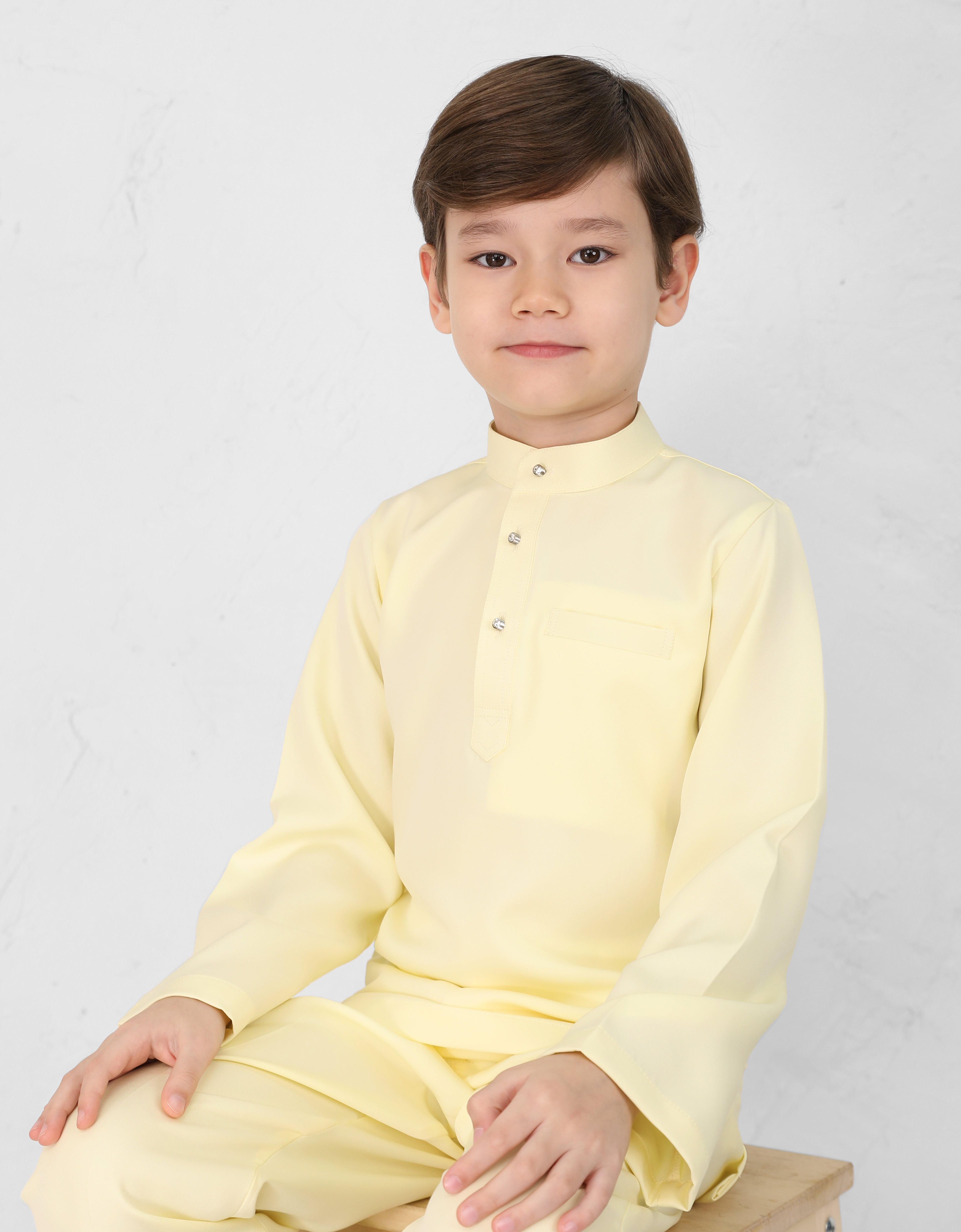 KIDS BAJU MELAYU AQSAD S/FIT (SWEET YELLOW)