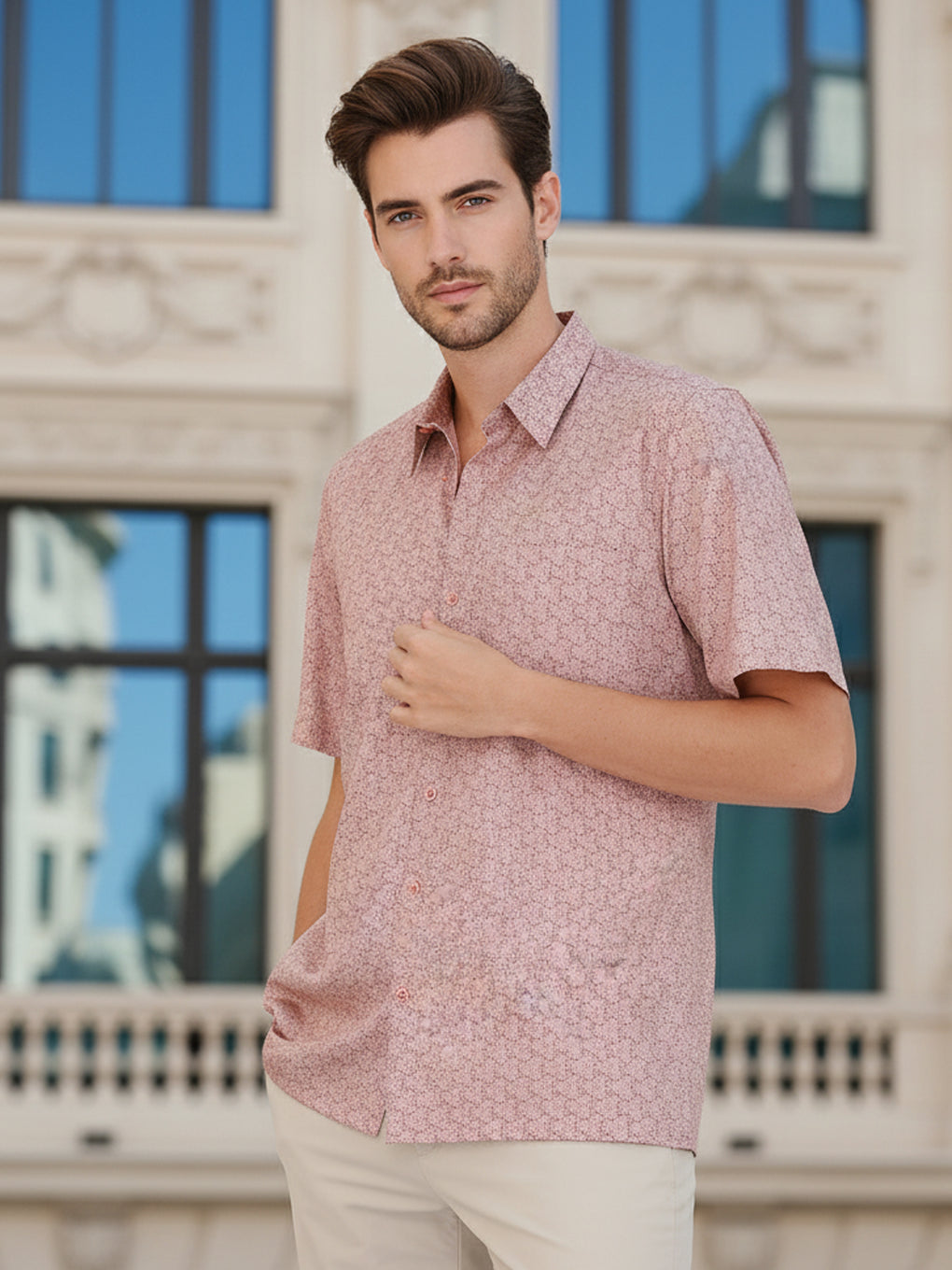 OLIVER SHIRT (DUSTY PINK) - XS OLIVER SHIRT (DUSTY PINK) - XS