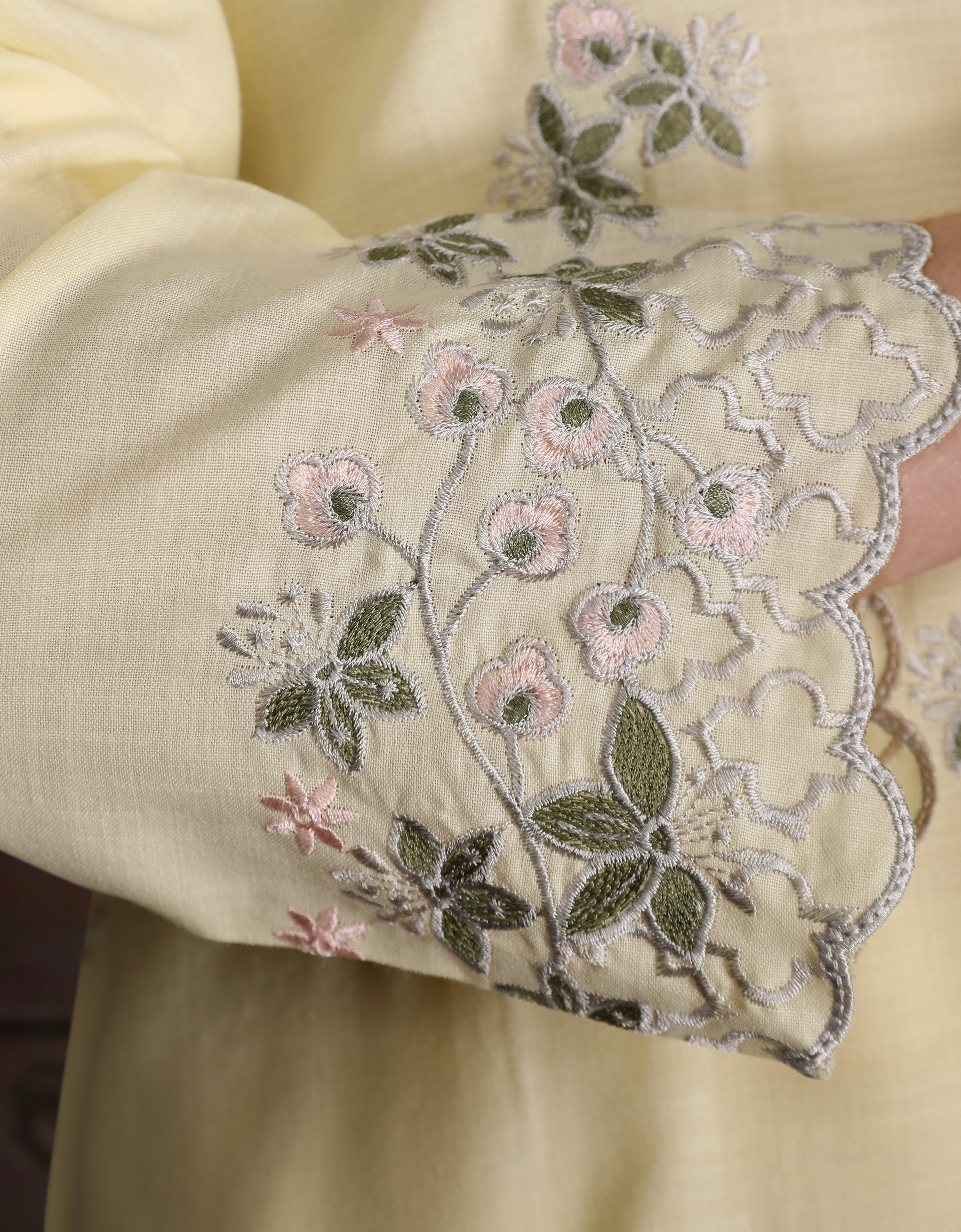 KIDS BAJU KURUNG PAHANG MODEN KAELIN (SWEET YELLOW)