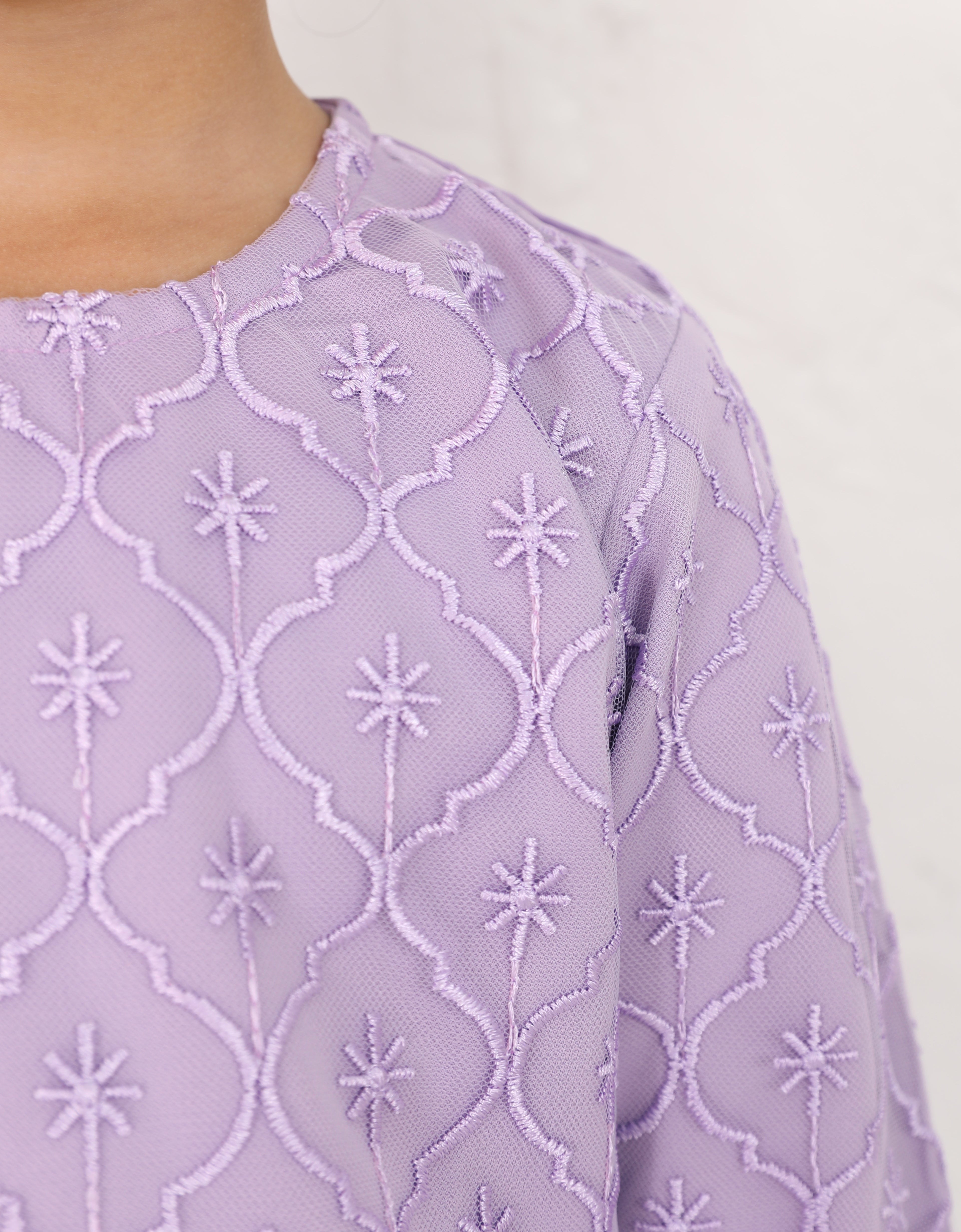 KIDS BAJU KURUNG KEDAH ADDARA (LILAC)