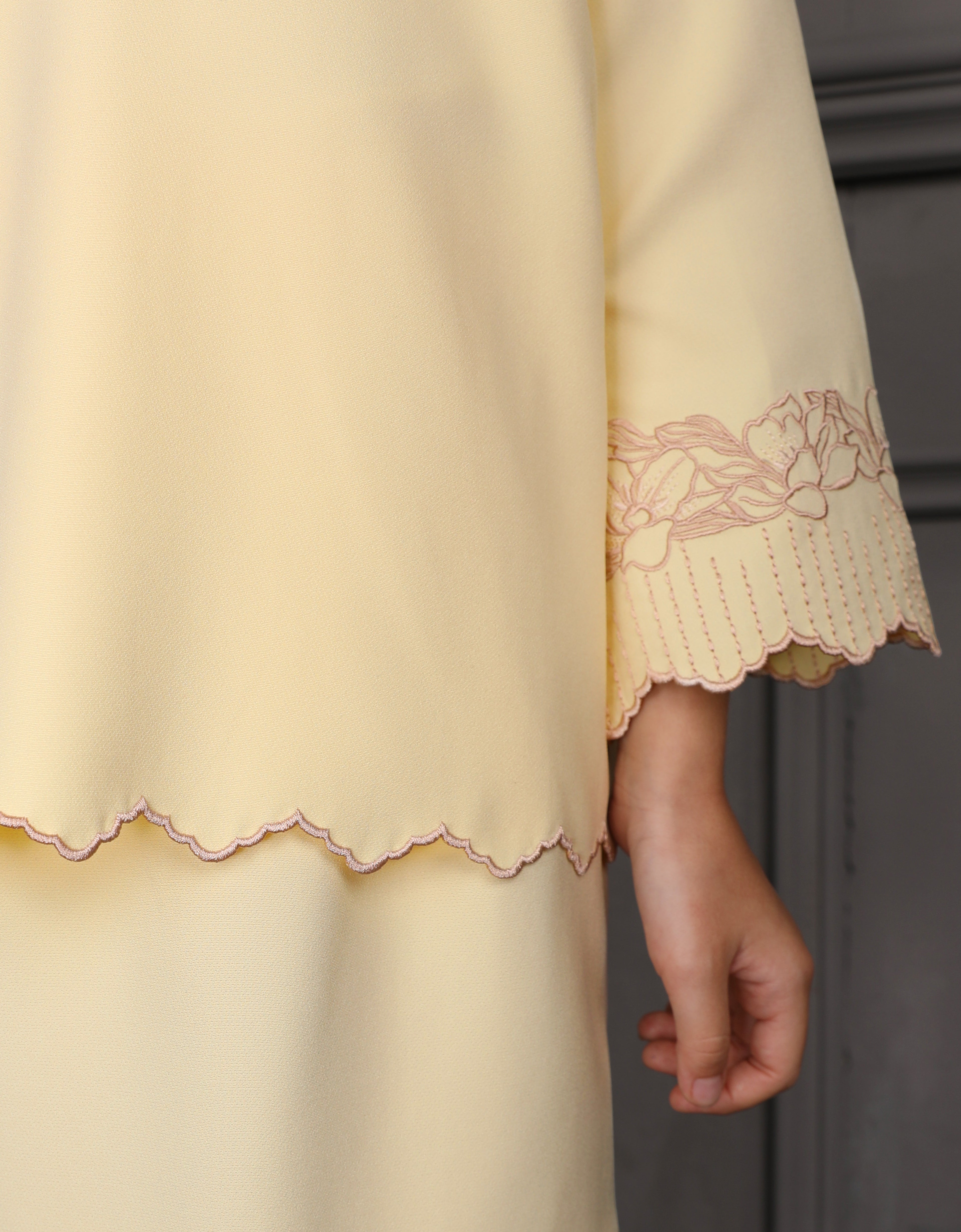 KIDS BAJU KURUNG KEDAH DOVIE (SWEET YELLOW)