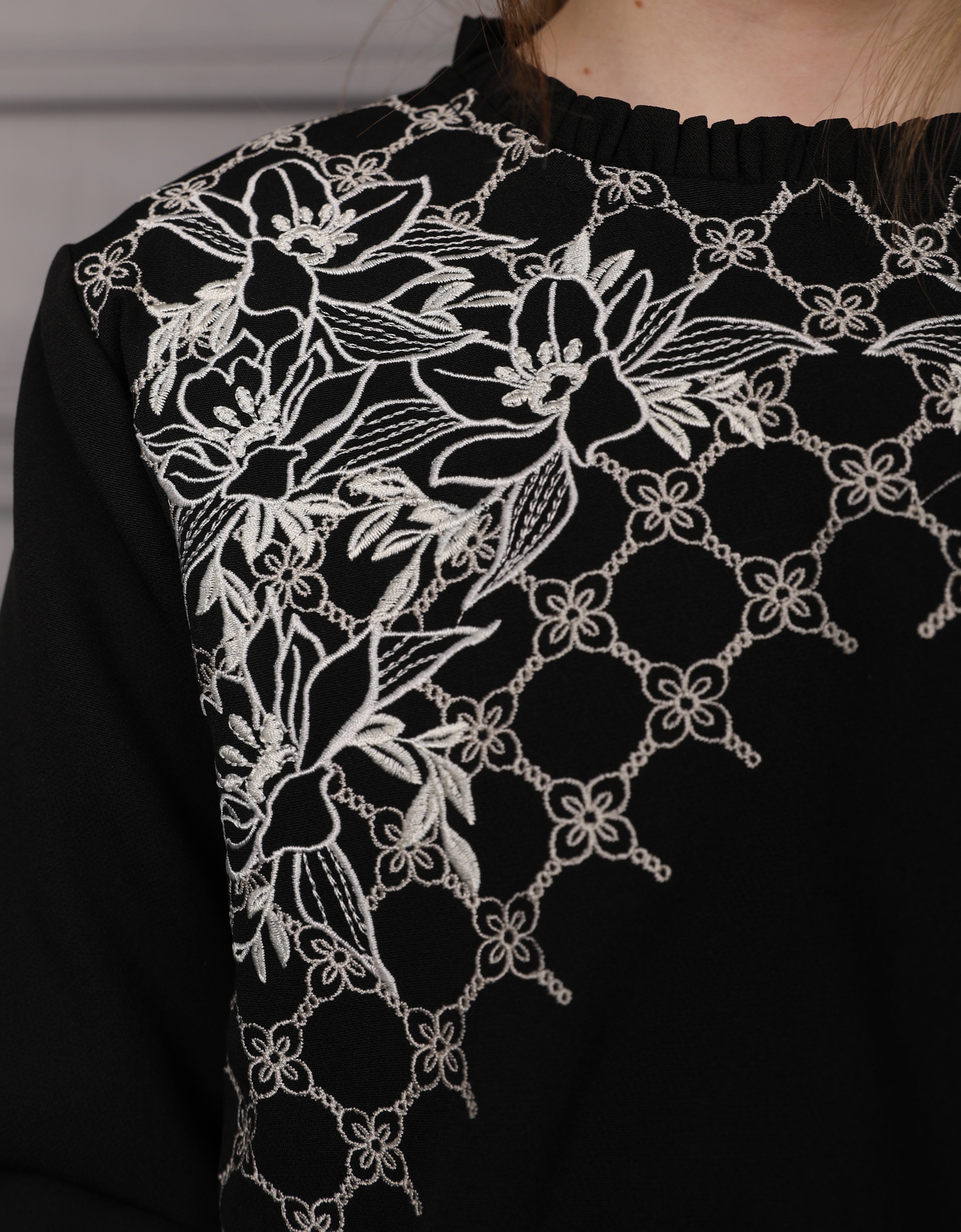 KIDS BAJU KURUNG KEDAH OVIDIA (BLACK)