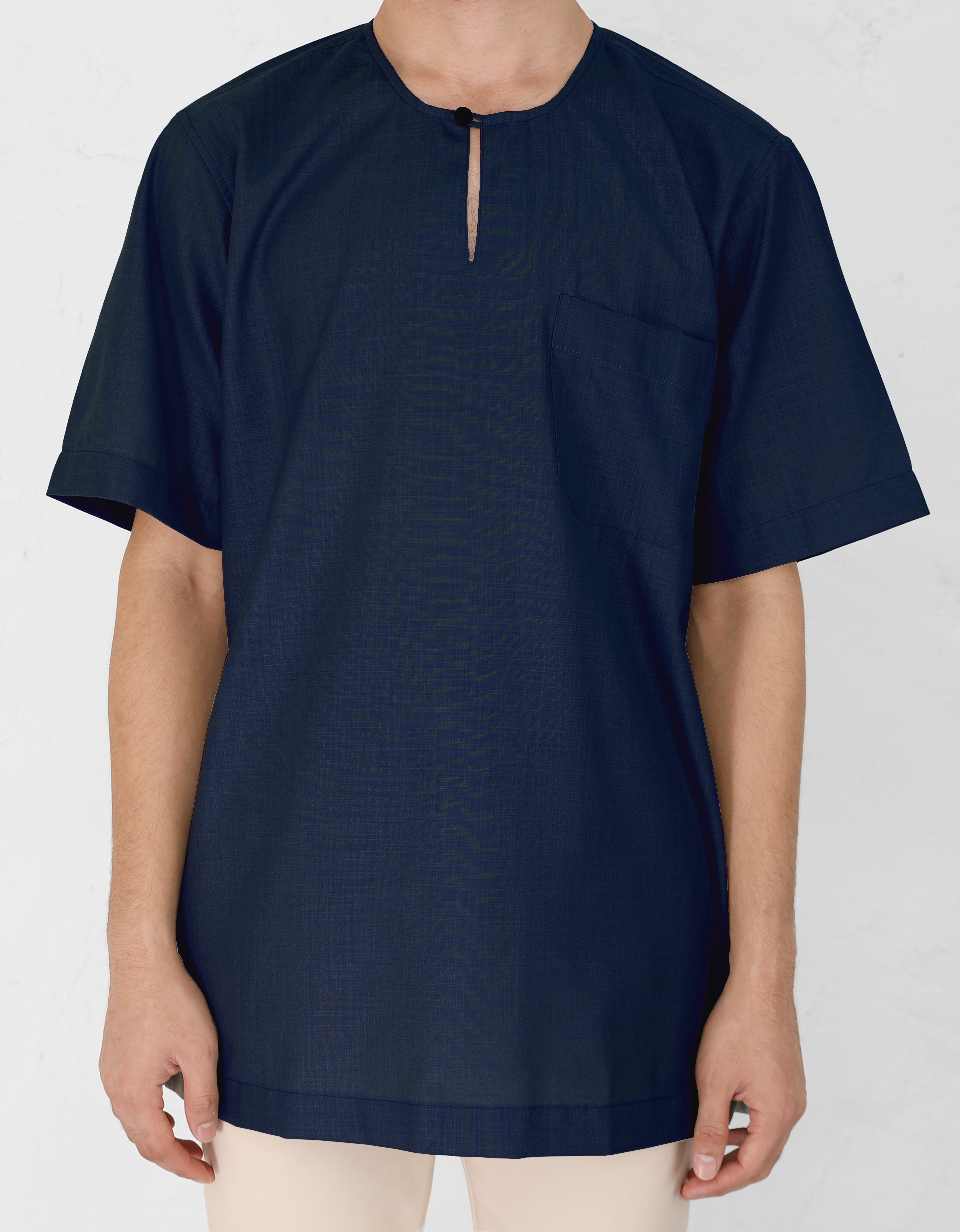 KURTA ADYAN S/S (NAVY BLUE)