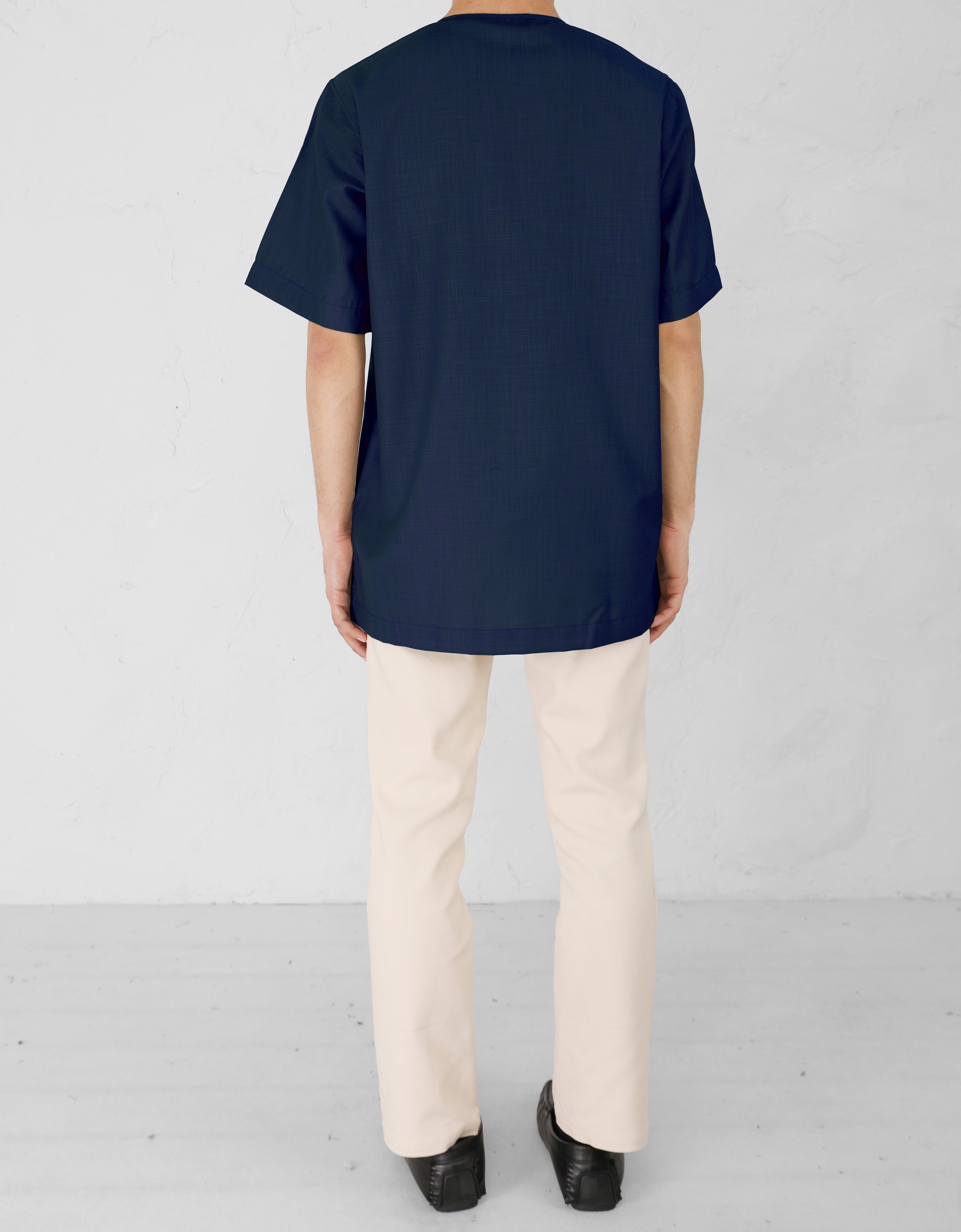 KURTA ADYAN S/S (NAVY BLUE)