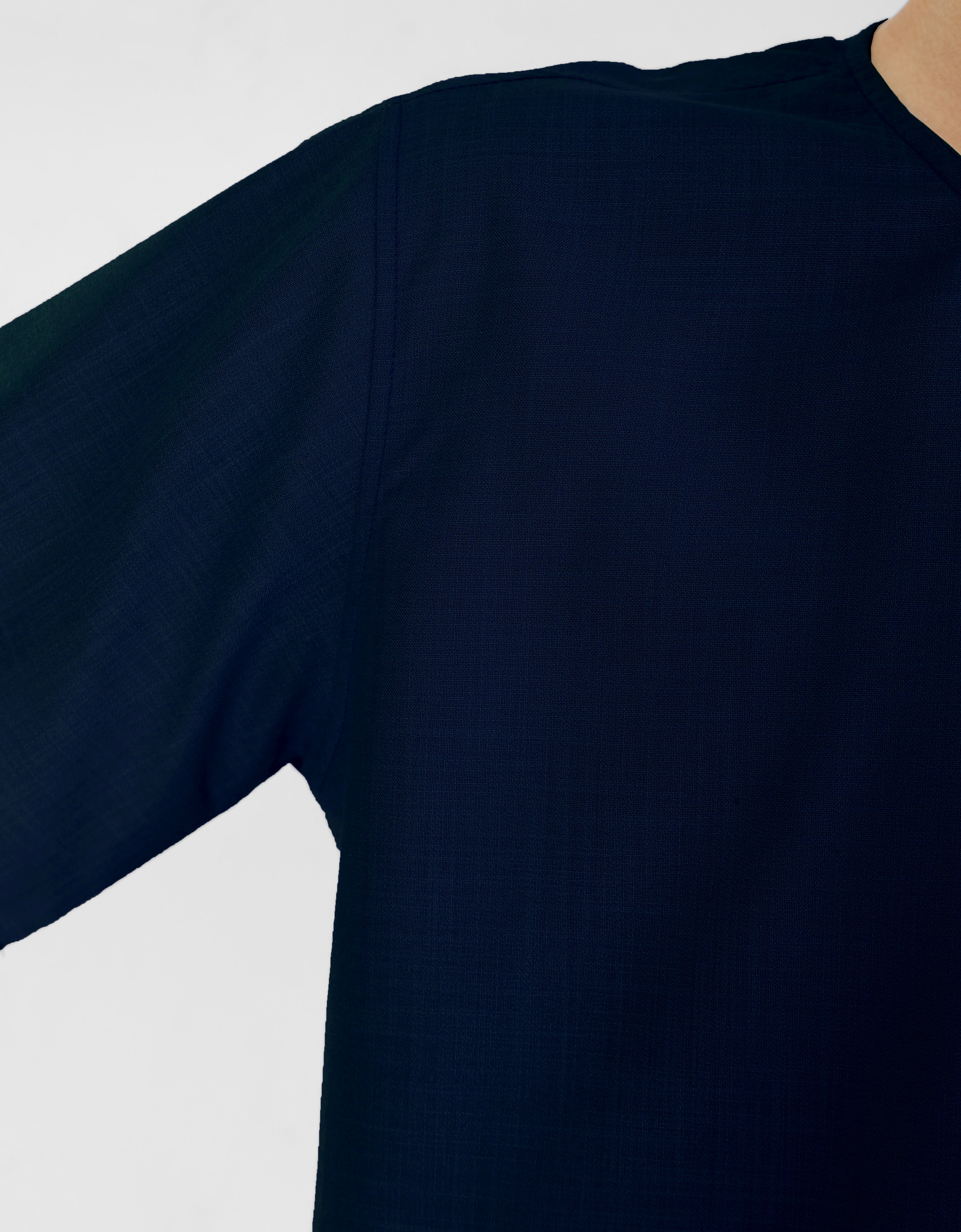 KURTA ADYAN S/S (NAVY BLUE)