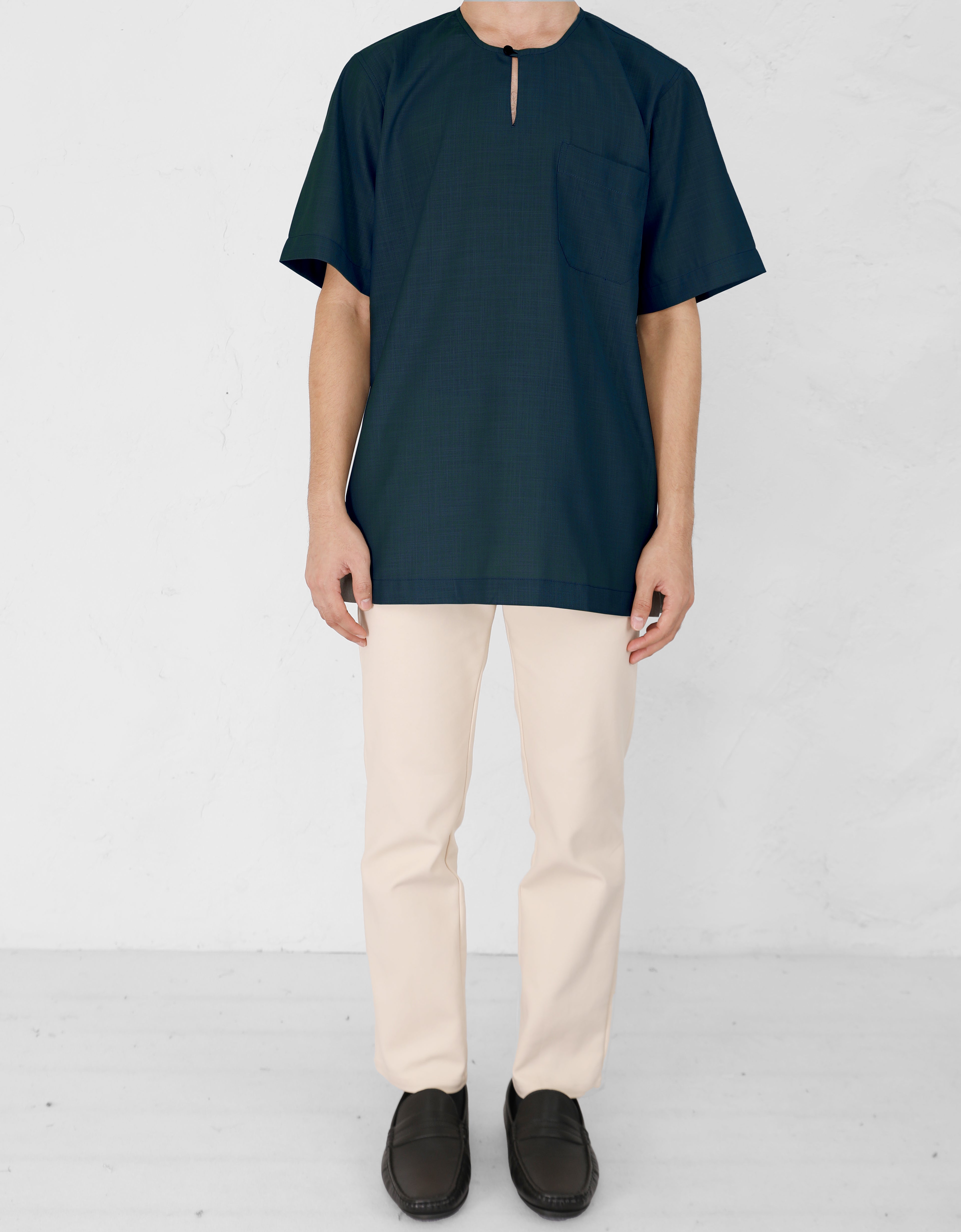 KURTA ADYAN S/S (TEAL BLUE)