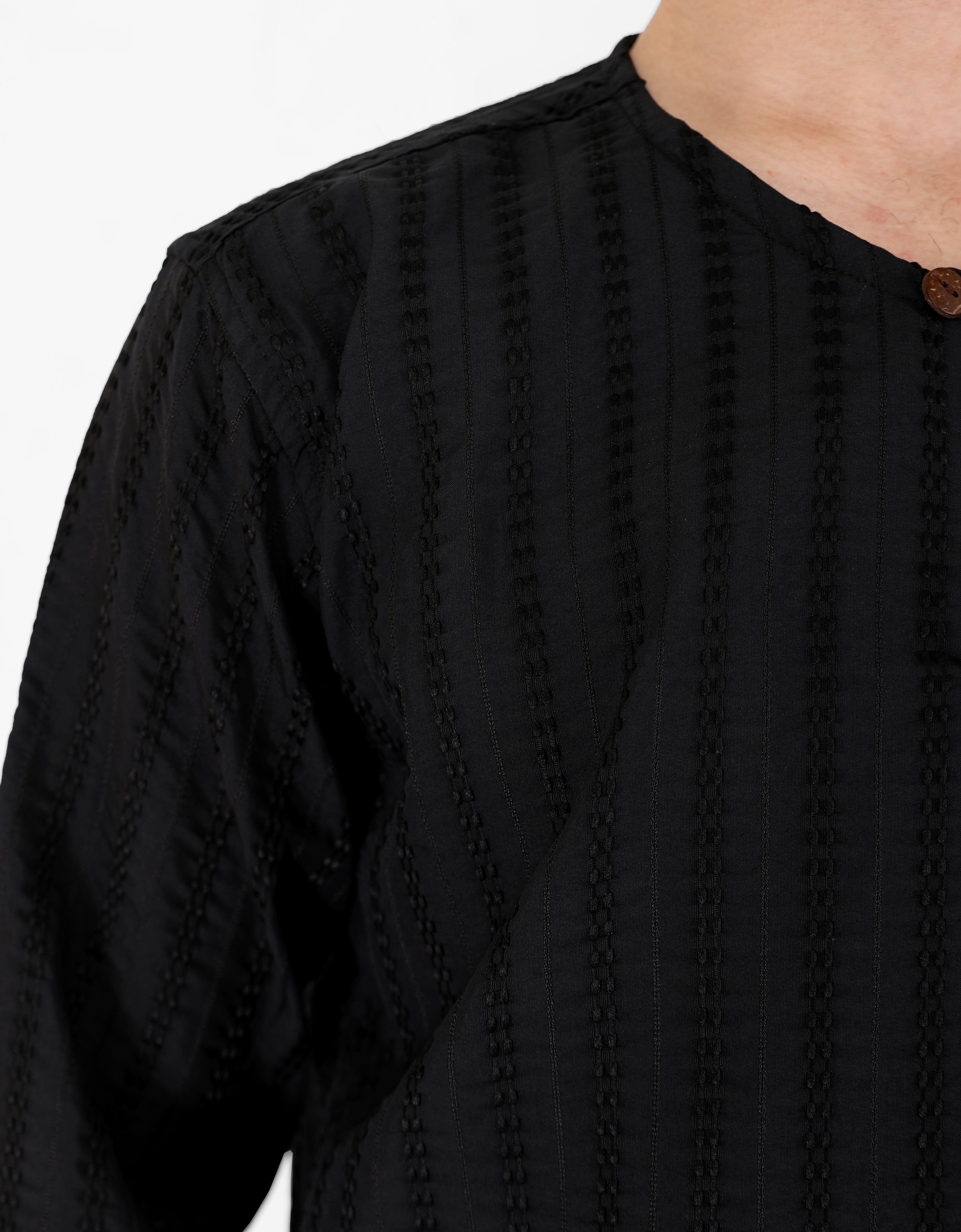 KURTA HILMAN L/S (BLACK)