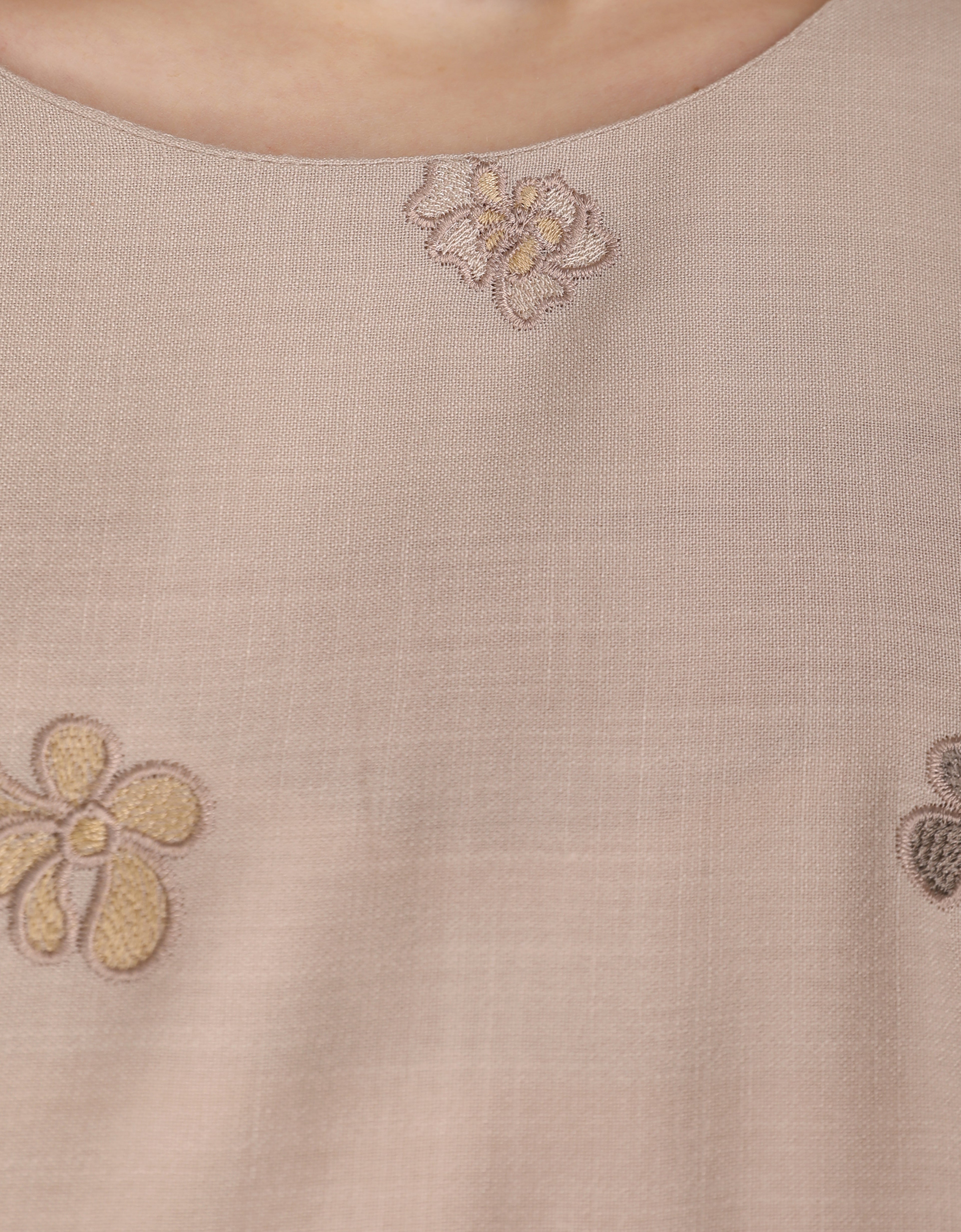 KIDS BAJU KURUNG PAHANG MODEN LETTIE (CHAMPAGNE)