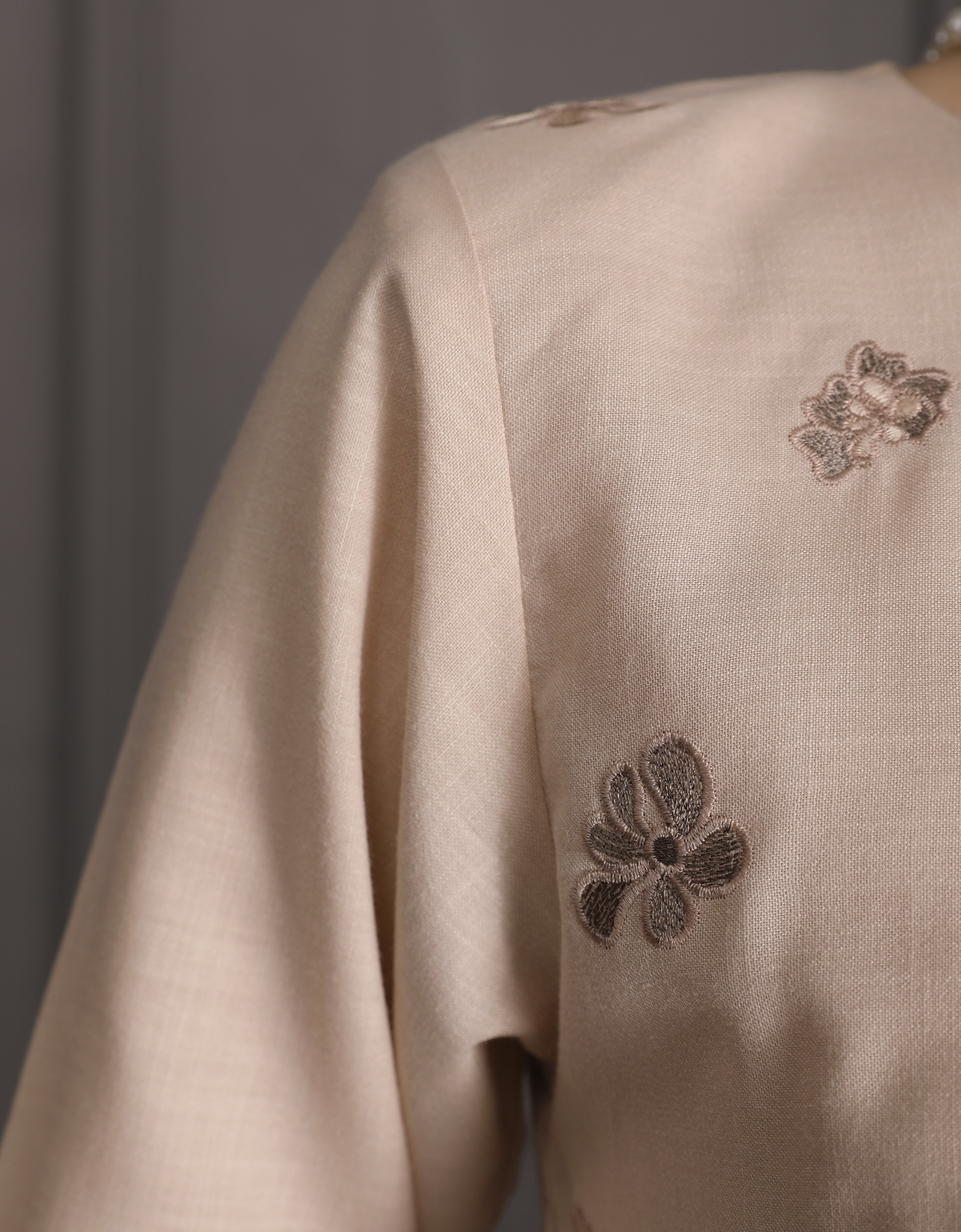 BAJU KURUNG PAHANG MODEN LETTIE (CHAMPAGNE)