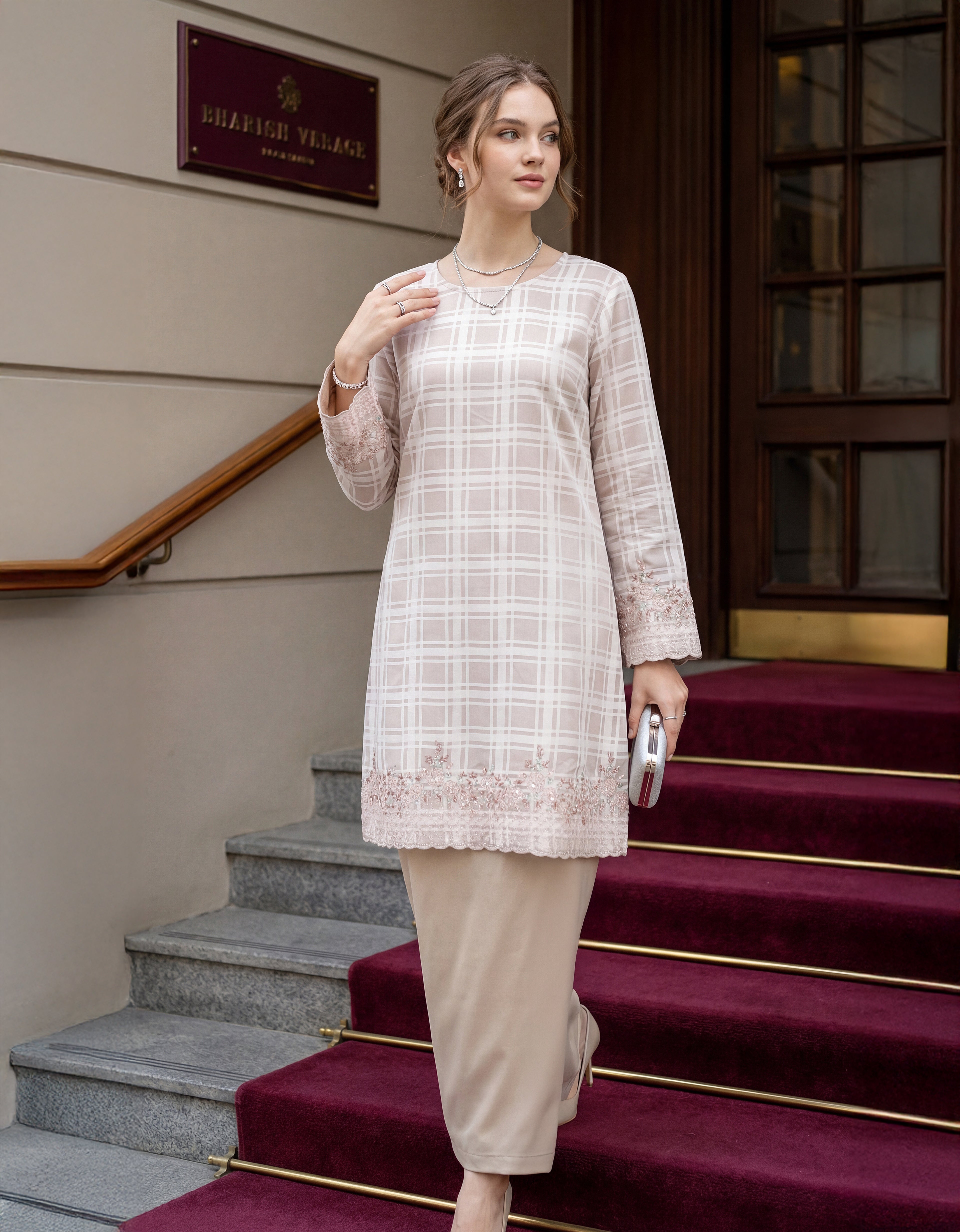 BAJU KURUNG PAHANG MODEN NAYARA (NUDE)