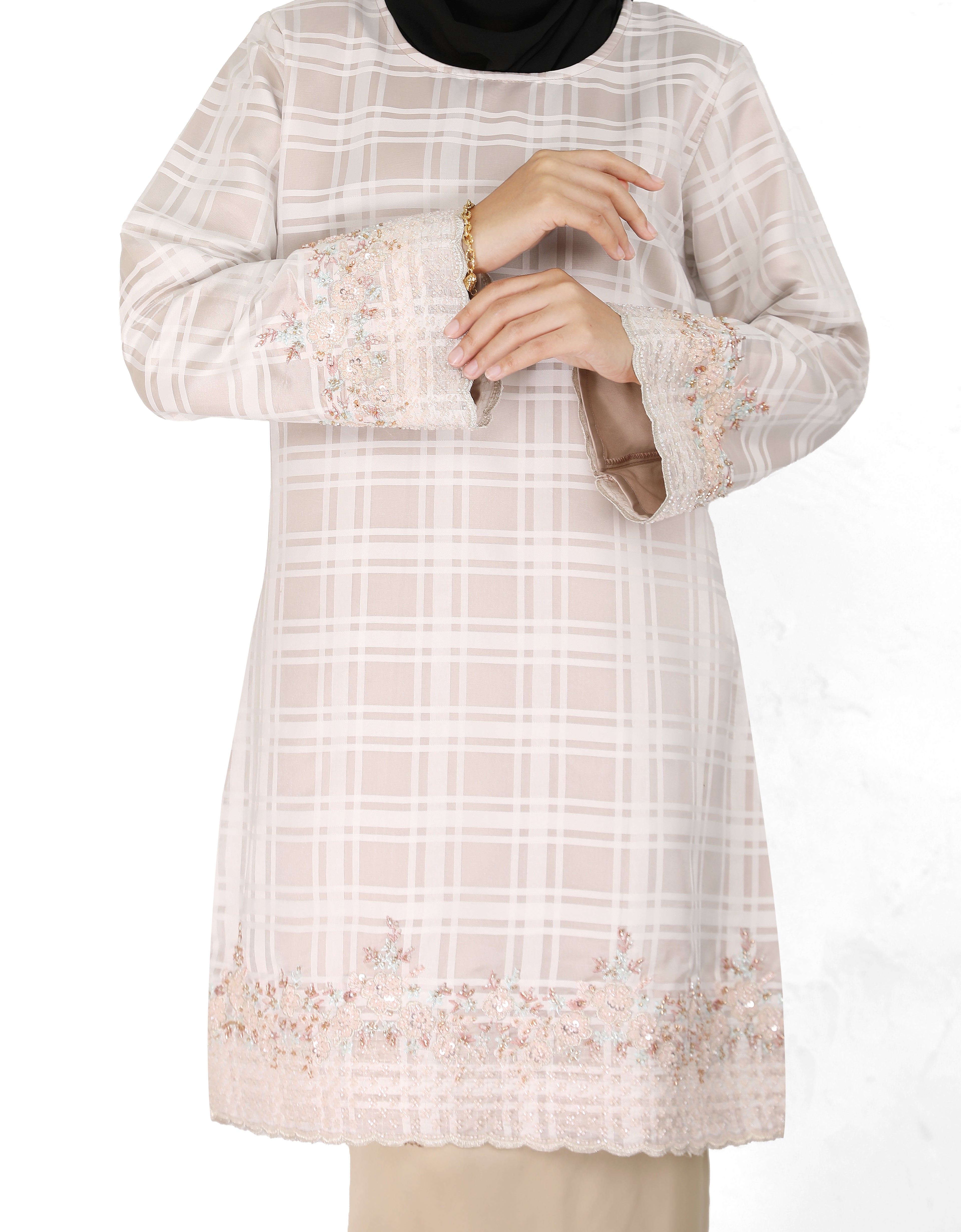 BAJU KURUNG PAHANG MODEN NAYARA (NUDE)