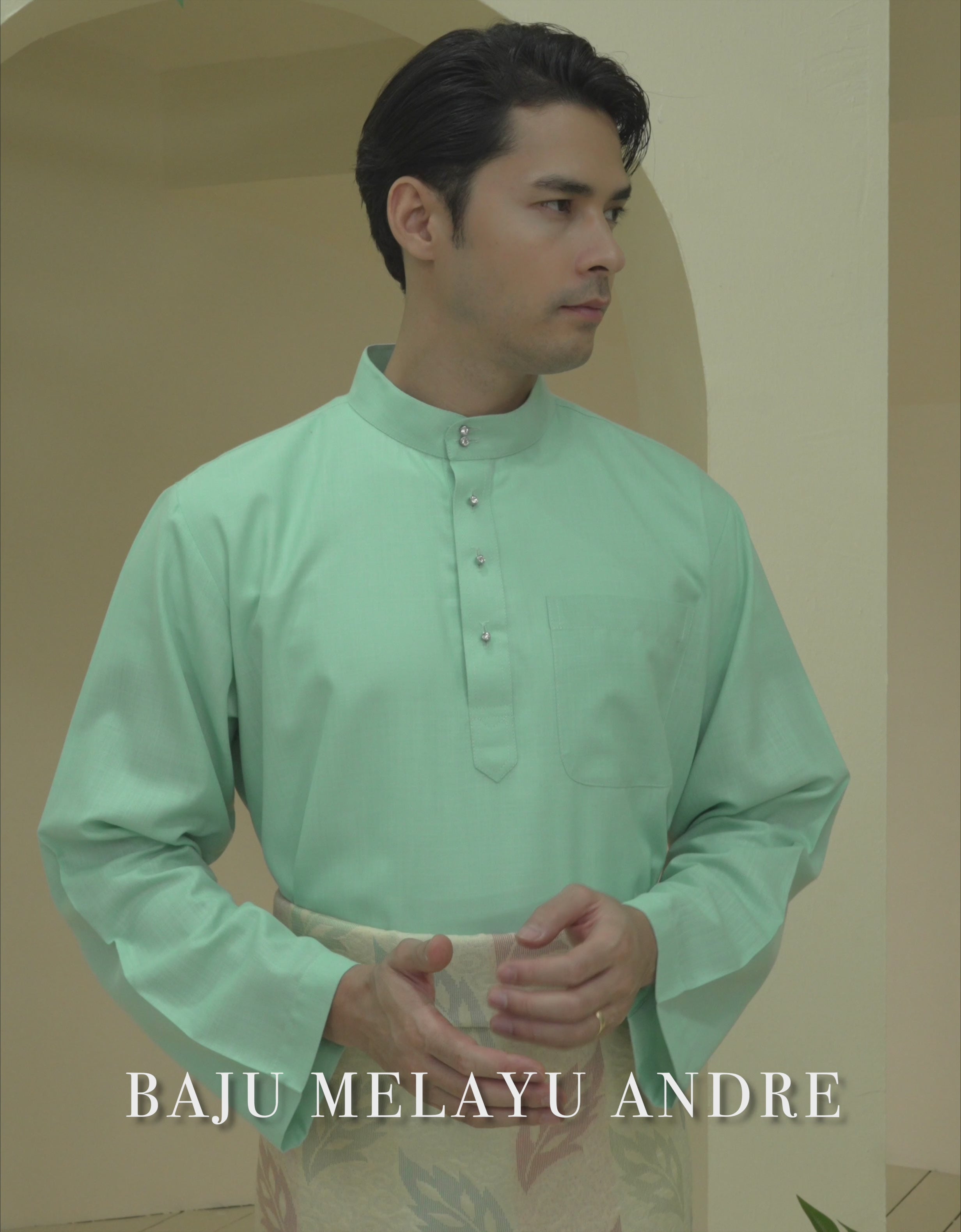 BAJU MELAYU ANDRE (OFF WHITE)