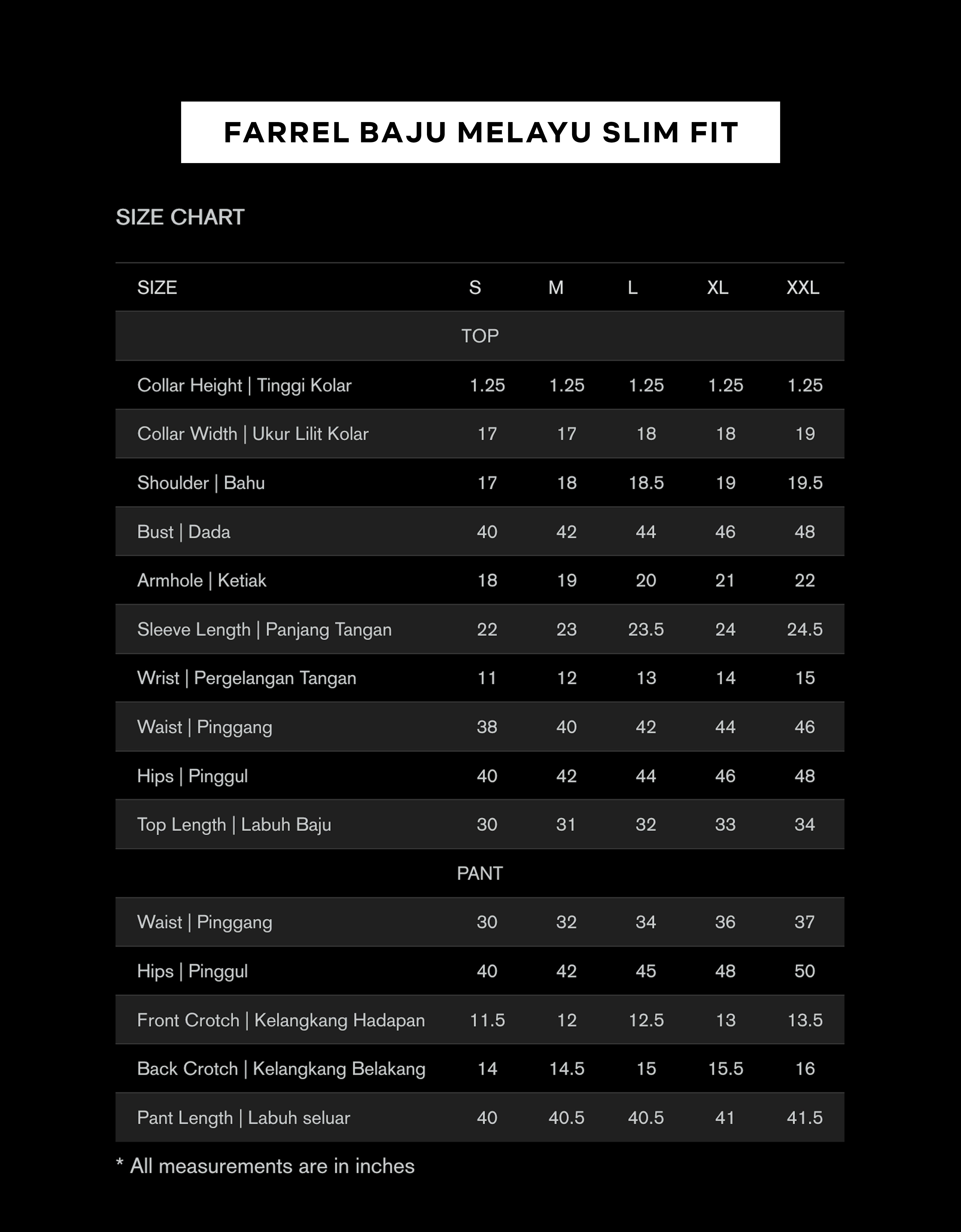 BAJU MELAYU FARREL S/FIT (OFF WHITE)