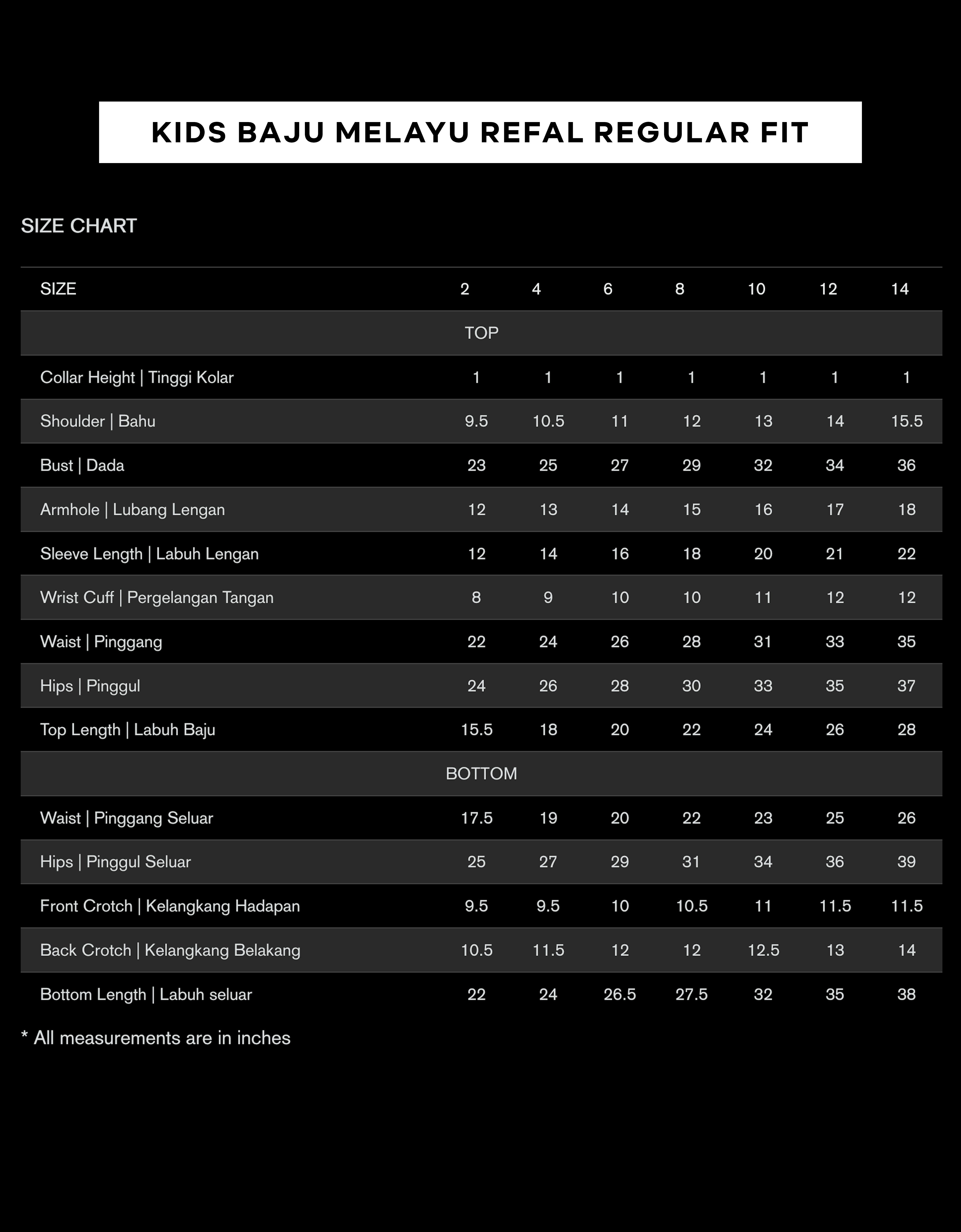 KIDS BAJU MELAYU REFAL R/FIT (OFF WHITE)