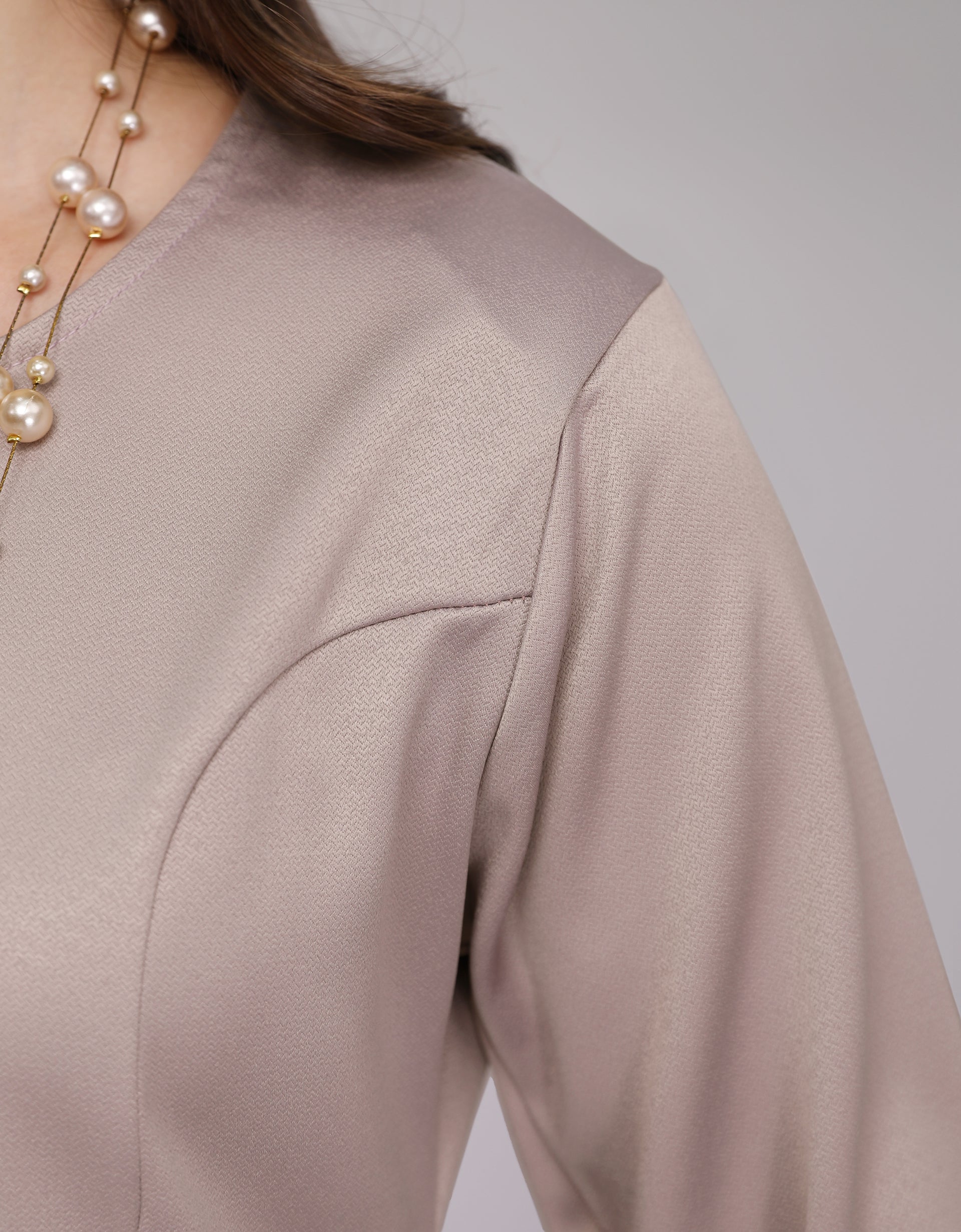 Moden Colorists BAJU KURUNG MODEN SAFIYA (SILVER GREY) – GIO FABRICS
